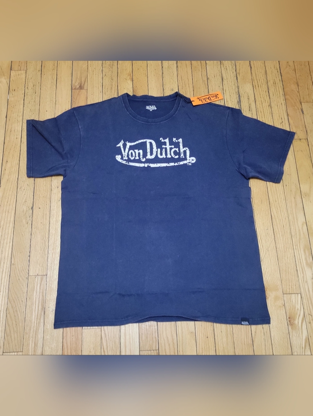 Von Dutch Men's Navy Blue Graphic T-Shirt Size XXL